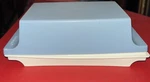 Tupperware Stick Country Blue Butter Dish Almond Base 1512-2 / 1511-1. Fixed Price $9.95.