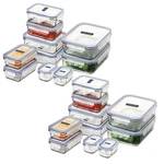 Glasslock Tempered Microwave Safe Container Set W/ Lid Oven 20PC. Fixed Price $176.61.
