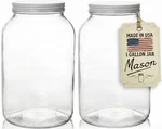 Kitchentoolz Gallon Jar 1 Glass With Lid Mason Wide Mouth.... Fixed Price $58.53.