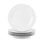 Simply White 10.5 Inch Round Dinner Plate Set Of 6 Kitchen Dining Tableware. Fixed Price $34.86.