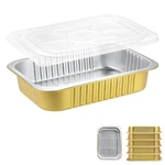 11"X 8" Sturdy Aluminum Foil Pans + Lids (5 Pack), 2X Thicker Heavy Duty For .... Fixed Price $27.71.