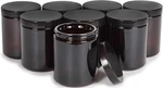 Vivaplex, Amber, 8 Ounce, Round Glass Jars, With Count (pack Of 1),. Fixed Price $30.05.