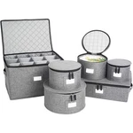 Containers Hard Shell Case Felt Dividers 6 Piece Set Gray Storagelab. Fixed Price $154.99.