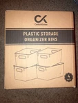 Clear Plastic Storage Bins For Kitchen Organization Pantry ( 4 Pcs ). Fixed Price $40.00.