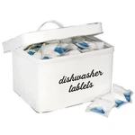 Enamelware Dishwasher Pod Holder, White Tablet Container; Kitchen Storage Tin. Fixed Price $20.99.