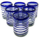 Dos Sueos Hand Blown Mexican Drinking Glasses - Set Of 6 Tumbler 10 Oz. Fixed Price $57.99.