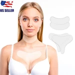 2 Reusable Anti Wrinkle Chest Neck Silicone Transparent Aging Pad. Fixed Price $11.98.