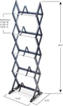 Atlantic Mitsu 5-TIER Media Rack (130 CD/90 Dvd) Clear Smoke Finish (64835195). Fixed Price $42.50.