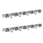 Cuxixa Mop And Broom Holder Wall Mount, Non-slip 5R4H, Silver. Fixed Price $39.53.