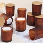 Darjen 12 Pack Amber Jars For Making Candles- 8 Oz Empty Glass .... Fixed Price $41.57.