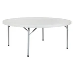 Office Star Light Gray 71" Round Resin Multi Purpose Table. Fixed Price $541.99.