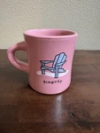 Life Is Good Simplify 12OZ Coffee Mug Cup Pink Adirondack Chair Sand. Fixed Price $15.00.