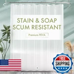Amazerbath Frosted Peva 72X72 Shower Curtain Liner - Waterproof W/ Magnets. Fixed Price $13.28.