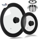Universal Lid For Pots Pans And Skillets, 2 Pack Cover Fit 7", 8" 9" & 10",. Fixed Price $42.85.