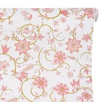 Pink Floral Self-adhesive Shelf Liner Removable Tabletop Protect Paper Decora.... Fixed Price $20.90.