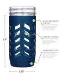 Jarjackets Silicone Mason Protector Set Of 4, Navy, Open Box. Fixed Price $24.00.