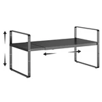 16.5-27 Expandable Cabinet Shelf Organizers, Stackable Metal. Fixed Price $40.46.