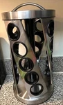 Kamenstein Spice Rack Revolving Organizer 20 Jar Stainless Steel Kitchen Storage. Fixed Price $5.95.