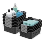 Iris Plastic Storage Baskets, 12-PACK, Made In Usa, Shelf Small B.... Fixed Price $40.12.