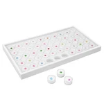 Ikee Design 50 White Foam Gem And Bead Storage Jars Showcase Stackable Display. Fixed Price $30.67.