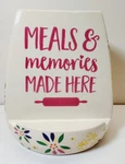 Temptations Temp-tations Confetti Tablet Cookbook Utensil Holder PPP-SQ-279903. Fixed Price $29.95.