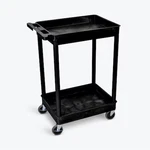 Luxor Tub Cart Two Shelves Black STC11-B 812552015650. Fixed Price $118.25.