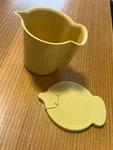 Vintage Tupperware Creamer With Fliptop Lid Harvest Gold # 574-4. Fixed Price $8.50.