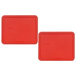 New Pyrex 7212-PC 11 Cup Rectangular Red Replacement Lid Pack For Glass Dish. Fixed Price $15.99.