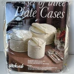 Richards Canvas Set Of Three Plate Cases No. 6099 Os. Fixed Price $29.00.