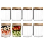 Showin Overnight Oats Containers With Lids, 16OZ Glass Jars 8 Pcs, .... Fixed Price $40.87.