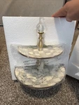 Mackenzie-childs Enamel Two-tier Sweet Stand Sterling Check. Fixed Price $199.99.