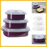 Calypso Basics By Reston Lloyd 6-PIECE Microwave Cookware, Steamer And Storage. Fixed Price $41.37.