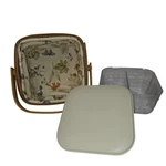 Longaberger Medium Berry Basket Floral Liner Divided Protector Lid 2005 7X7. Fixed Price $25.74.