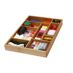 Bamboo Junk Drawer Organizer With 9 Compartment Organization Tray For Sewing,.... Fixed Price $33.13.