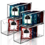 Pcs 6.5X4X3 Inch Clear Plastic Stackable Tea Bag Storage Holder Drawers. Fixed Price $30.60.