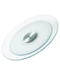 20 Inch Glass Lazy Susan Turntable, Round Clear Tempered Rotating Tray. Fixed Price $78.00.