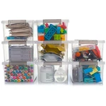 Citylife 8 Packs Small Storage Bins With Lids 3.2 Qt Plastic Containe.... Fixed Price $36.55.