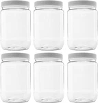 Clearview 1 Quart Plastic Jar - 6 Pack Containers And Organization 32 Ounce.... Fixed Price $40.78.