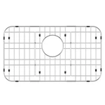 Ipegtop Sink Bottom Grid, Stainless Steel Protector 23" X 13" Rear Drain Ho. Fixed Price $78.66.