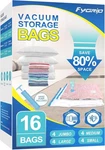 16 Pack Vacuum Storage Bags For Clothes Space Saver Wardrobe Organizer Set. Fixed Price $27.14.