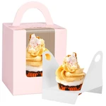 Jcd Pink 70PACKS Cupcakes Containers With Insert Window Handle,single Cup.... Fixed Price $26.85.