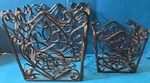 Set Of 2 / 4" & 6" Southern Living At Home Rosedale Wire Baskets Oil Rubbed. Fixed Price $13.99.