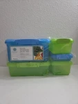 Martha Stewart Storage Container Set With Lids 16-PC Green & Blue. Fixed Price $25.00.