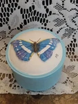 Marjolein Bastin Hallmark Sm Trinket Box Blue Butterfly May Joy Find You Today. Fixed Price $12.00.