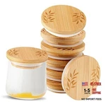 Pcs Yogurt Lids Set Compatible With Oui Jars Bamboo Wooden 18. Fixed Price $27.83.