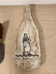Studio Art Wine Bottle Shaped Cheese Board Italian Bistro Wall Hanging 12 E.c.. Fixed Price $15.00.