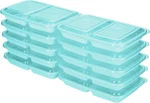 Goodcook Meal Prep Rectangle Snack Containers, 10 Pack, Light Blue, Bpa-free,. Fixed Price $20.99.
