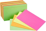 Ruled Index Flash Cards Assorted Neon Colored 3X5 Inch, 300-COUNT Best New. Fixed Price $12.81.