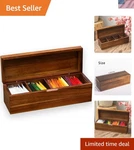 Tea Bag Organizer Wooden Storage Box Caddy 4 Compartments. Fixed Price $62.23.