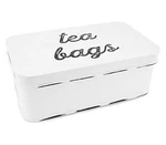 Auldhome Farmhouse Tea Bag Box, Vintage Retro Style Enamelware Storage Tin. Fixed Price $50.99.